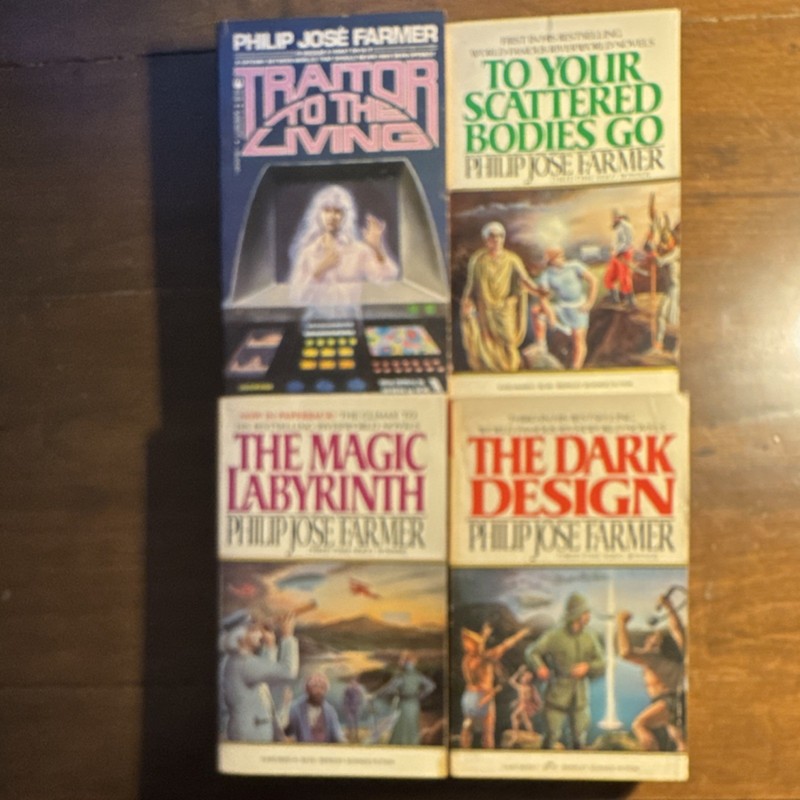 Philip Jose Farmer Riverworld Lot of 4 Paperbacks: Traitor, Magic Labyrinth
