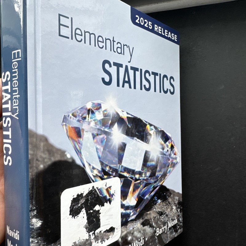 Elementary Statistics by William Cyrus Navidi and Barry Monk (2025, Hardcover) gallery