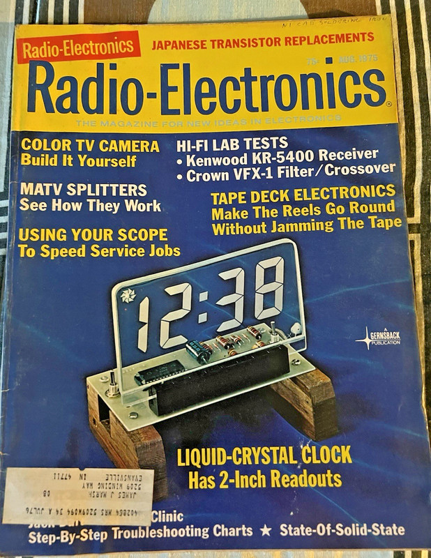 Vintage Radio-Electronics magazine 1975 FULL YEAR (computers/tech, retro ads) gallery