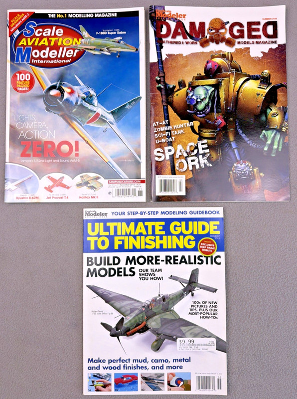 Lot 3 Scale Aviation Modeller Damaged & Ultimate Guide to Finishing