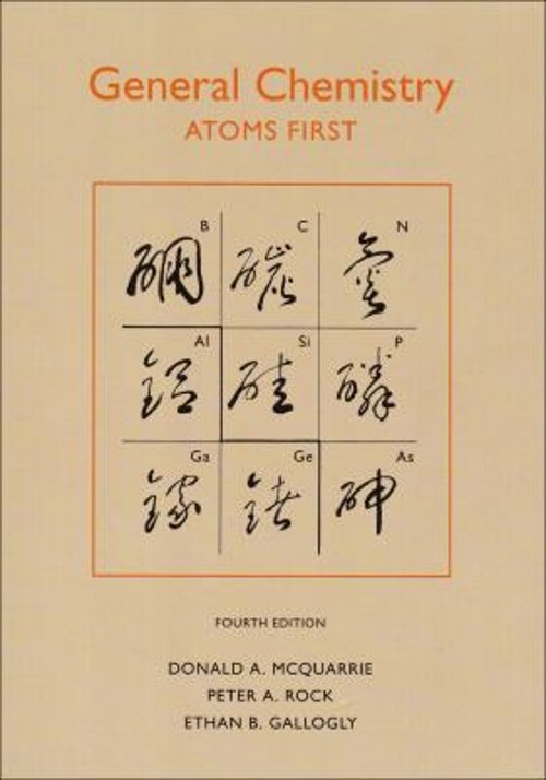 General Chemistry : Atoms First Paperback Stanley, McQuarrie, Don