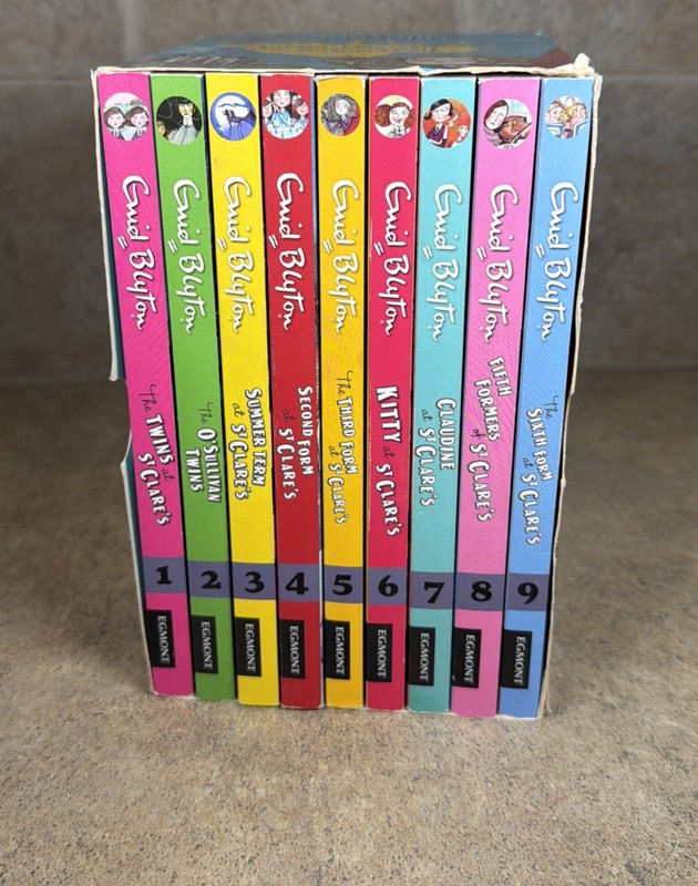 Enid Blyton Theres Trouble at St Clares Box Set 9 Books Girls Book Set