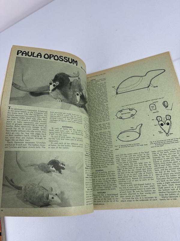 Vintage 1974 Creative Crafts Christmas Annual Holiday Craft Magazine Toymaking gallery