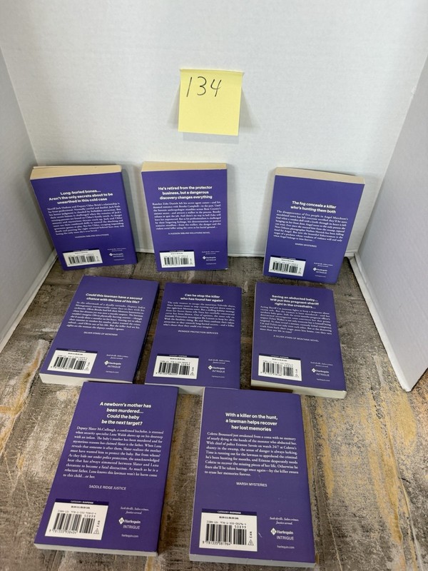 Harlequin Intrigue LARGE PRINT bundle Of 8 Novels #134 gallery