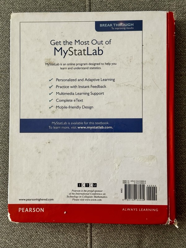 Statistics : Informed Decisions Using Data by Michael Sullivan III Hardcover 5E gallery