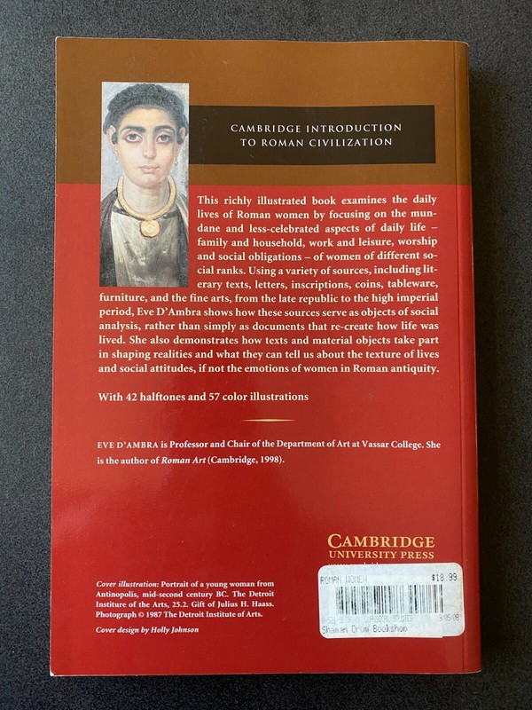 Roman Women, Paperback by D'Ambra, Eve, Like New Used (2006) History Classics gallery