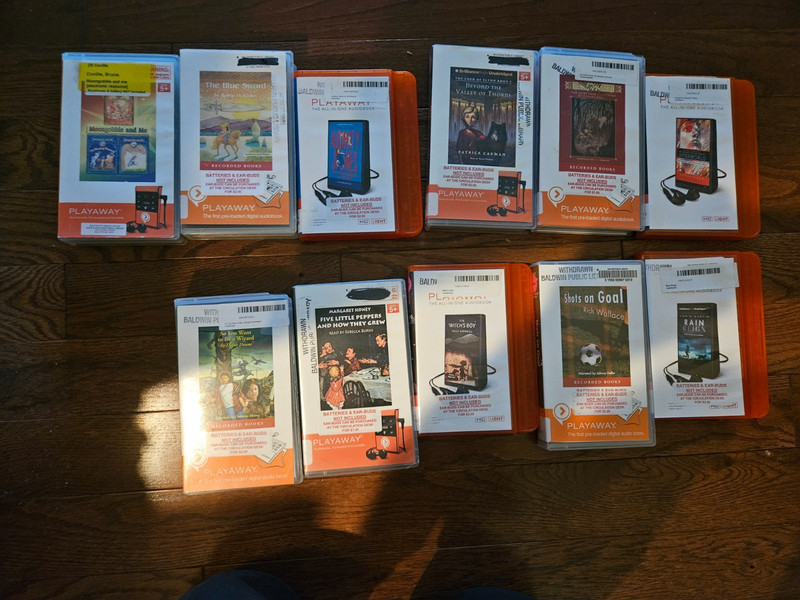 11 Playaway Digital Audio Books: Youth, Children’s Unabridged (free shipping)