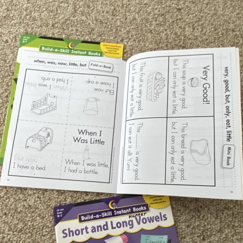 Creative Teaching Press Build-a-Skill Instant Books Sight Words & Vowels K-1 gallery