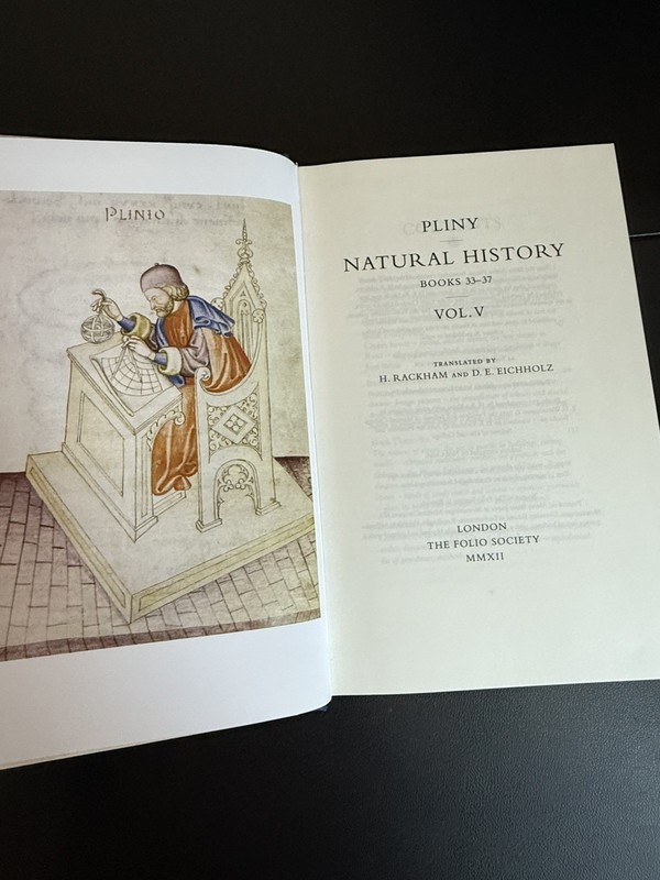 Natural History - Pliny The Elder - 5 Volume Set - Folio Society 1st Pt gallery