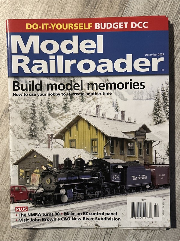 Model Railroader Magazine December 2025 Build Model Memories