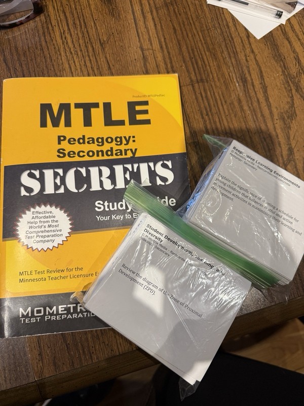 Mometrix Secondary Pedagogy study guide and flash card system