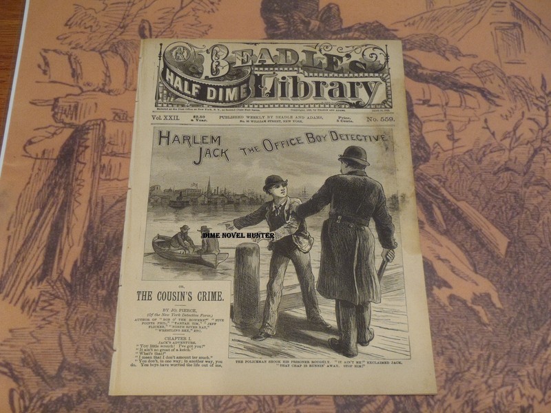 HARLEM JACK NEW YORK CITY LIFE BEADLE’S HALF DIME LIBRARY #559 DIME NOVEL