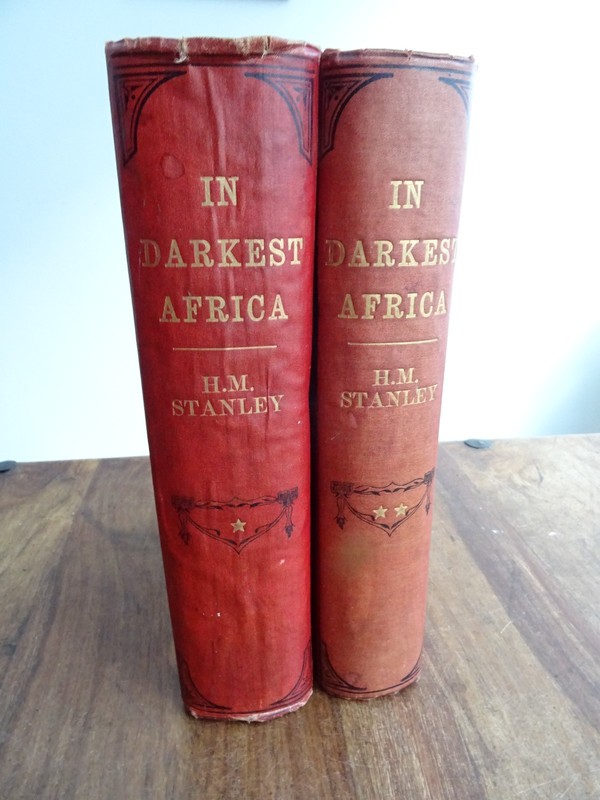 1890 IN DARKEST AFRICA by HENRY STANLEY QUEST RESCUE & RETREAT OF EMIN 2 VOLS gallery