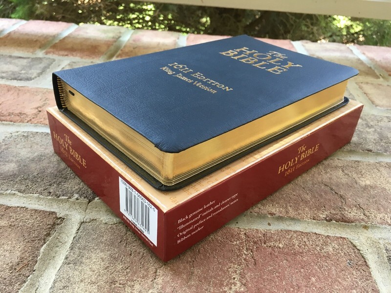 KJV 1611 Bible | Bible with Apocrypha | 400th Anniversary Ed | Genuine Leather gallery