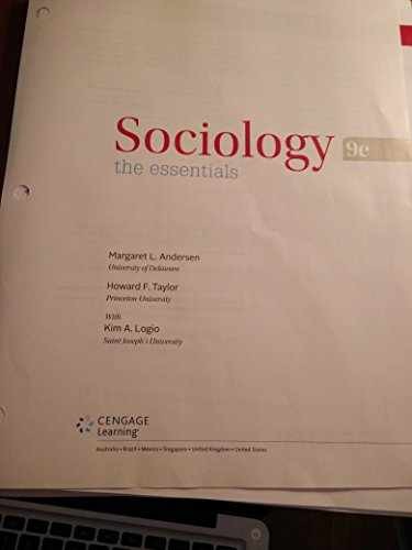 Sociology: The Essentials – Paperback, by Margaret L. Andersen; – Acceptable