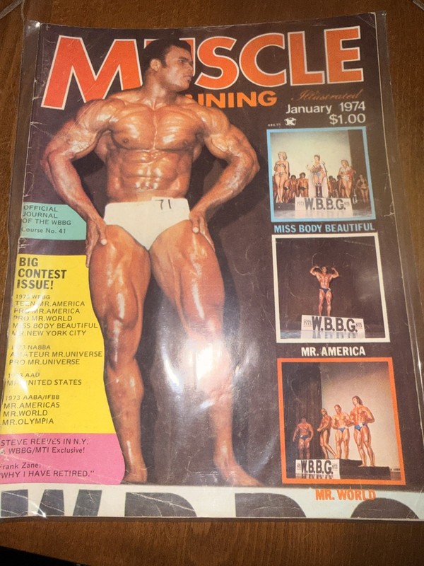 RARE Muscle Training Illustrated January 1974 Warren Frederick 70s Bodybuilding