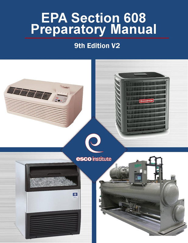 ESCO Institute EPA Section 608 Preparatory Manual gallery