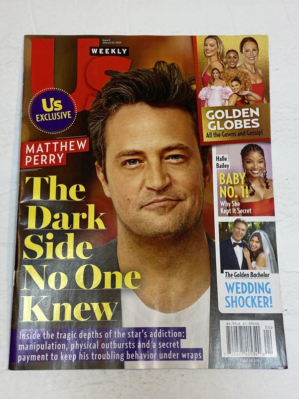 US Weekly Magazine Jan23 2024 Matthew Perry Halle Bailey Golden Bachelor Wedding