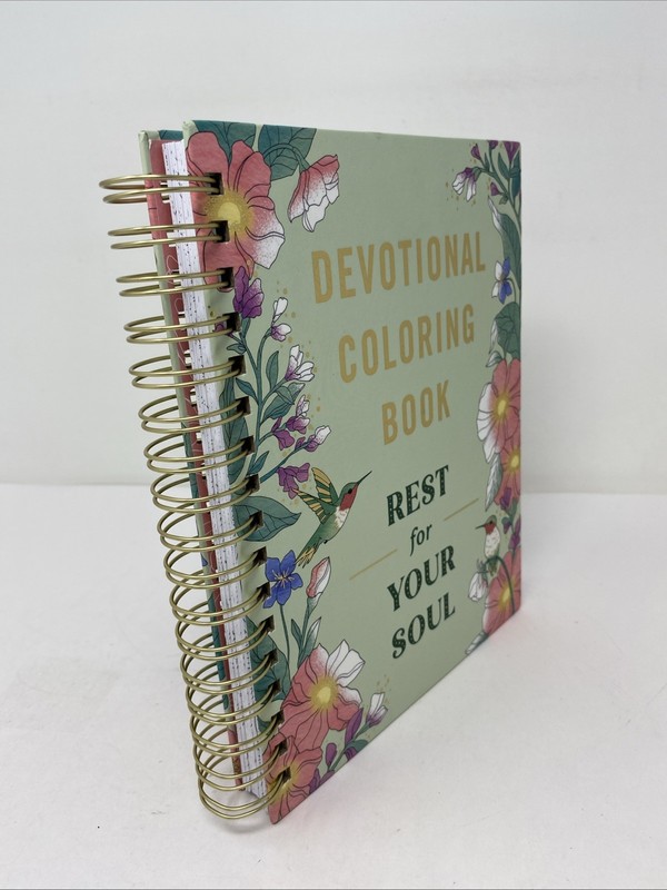 Rest For Your Soul Devotional Adult Coloring Book (2024, Spiral‑Bound) DaySpring gallery