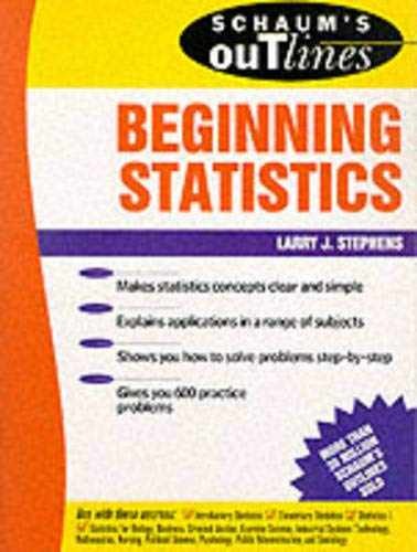 Schaum’s Outline of Beginning – Paperback, by Stephens Larry J. – Very Good