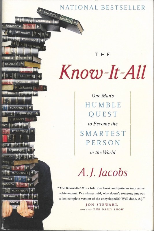 The Know-It-All A.J. Jacobs Memoir Autobiography National Bestseller Simon &