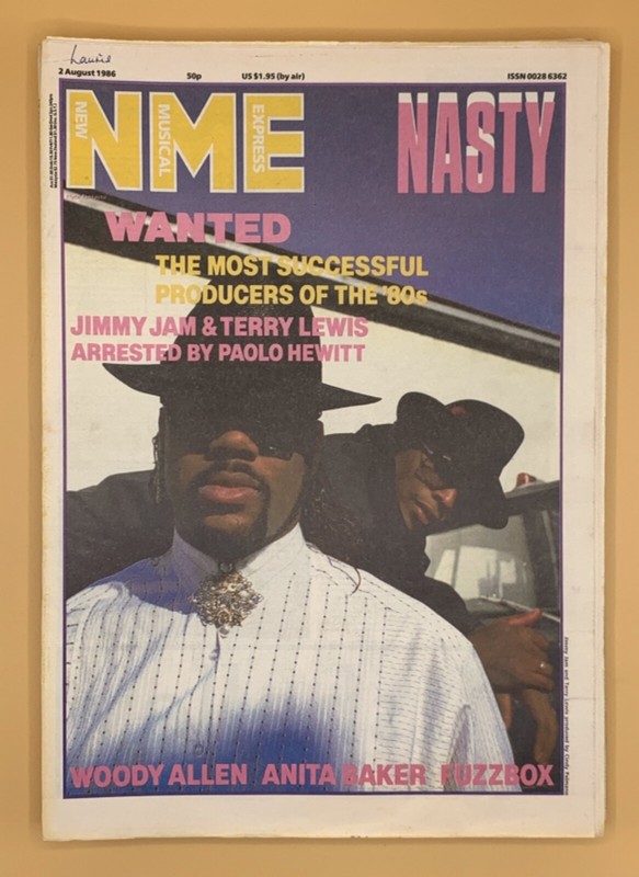 NME 2 August 1986 Jimmy Jam & Terry Lewis Woody Allen Anita Baker Fuzzbox