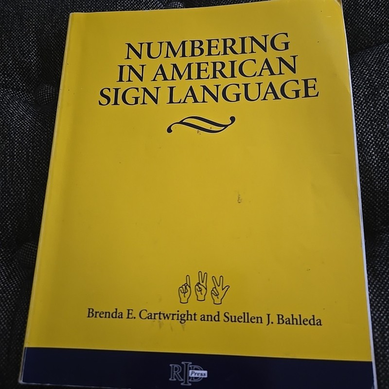 Numbering In American Sign Language Bahleda Cartwright Paperback