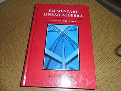 Elementary Linear Algebra – Hardcover – VERY GOOD