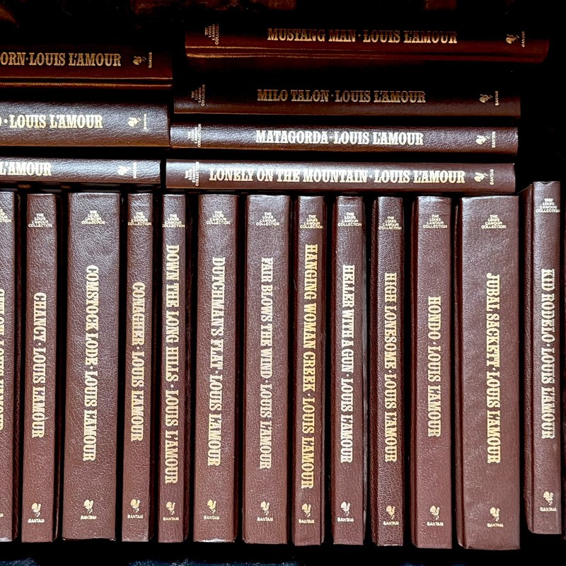 Louis L’Amour Leatherette Books, Pick Your Title Menu, New-Never Read, Rev 4/26