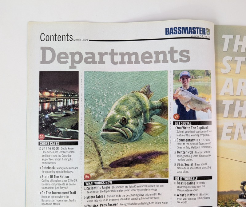 BASSMASTER Fishing Magazine March 2021 Volume 54 Number 3 Spring Gleaning gallery