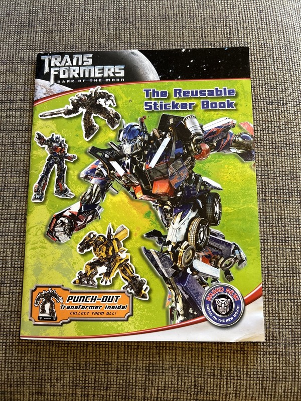 Transformers Dark of the Moon Reusable Sticker Book 2011 Unused