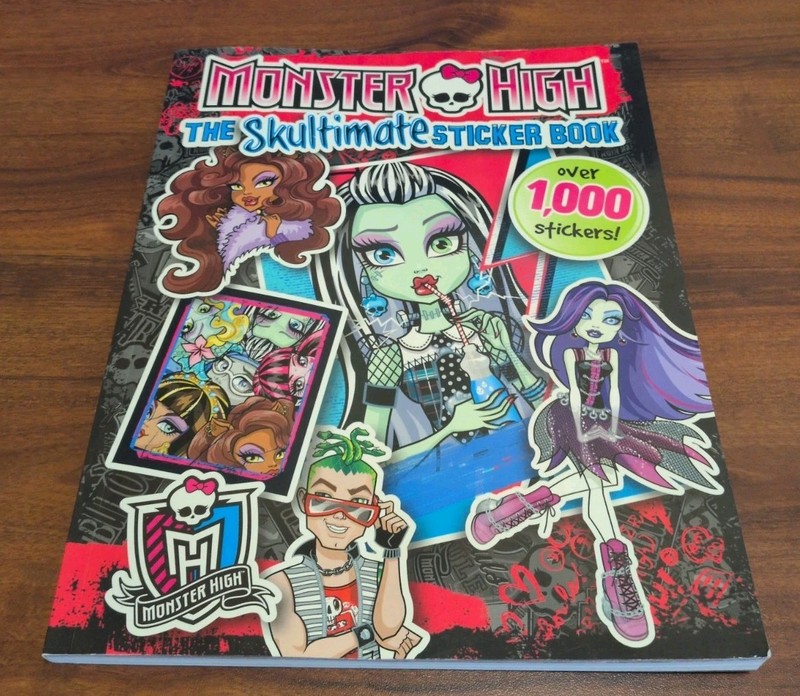 Monster High: The Skultimate Sticker Book by Mattel 2014 (Unused Stickers)
