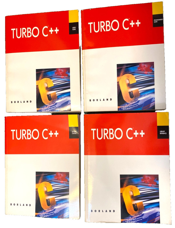 Vintage BORLAND Turbo C++ Programming Manuals Lot of 4 – Software Development