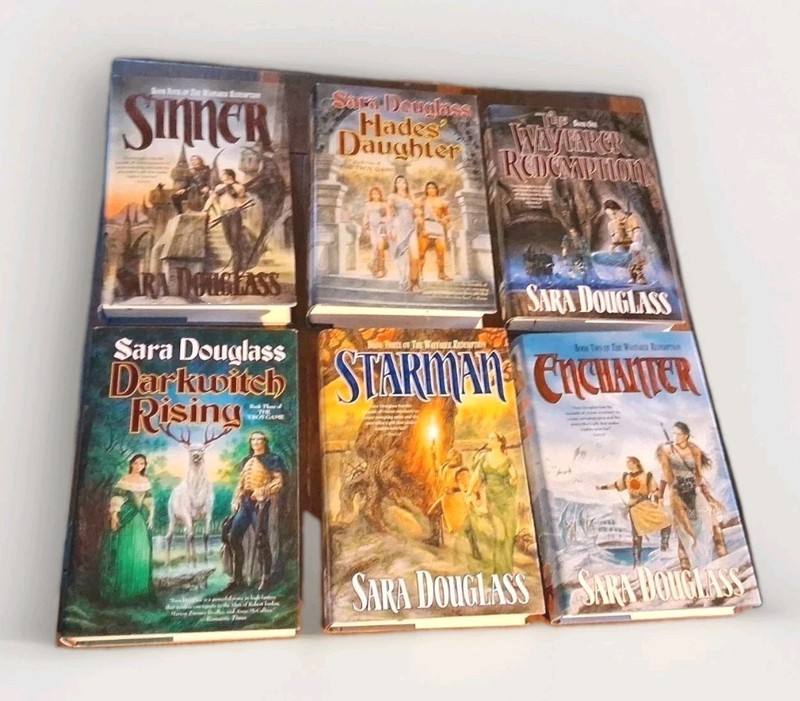 1st Edition Fantasy Book Lot Sara Douglass Lot of 6,Waverly Hades,Sinner…HCs