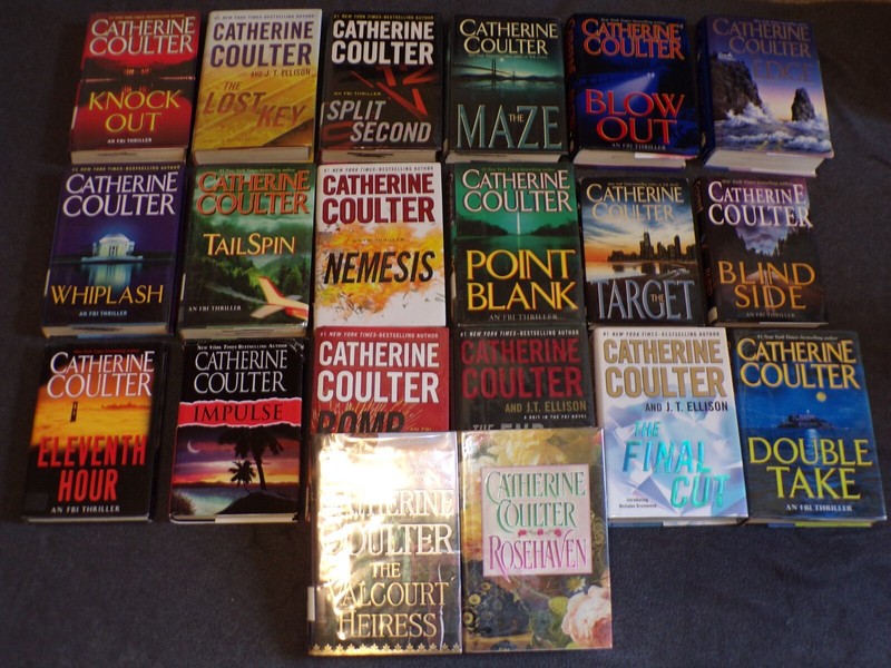 Lot 20 Catherine Coulter FBI Thriller Novel Book HB 1st Edition Blowout Nemesis