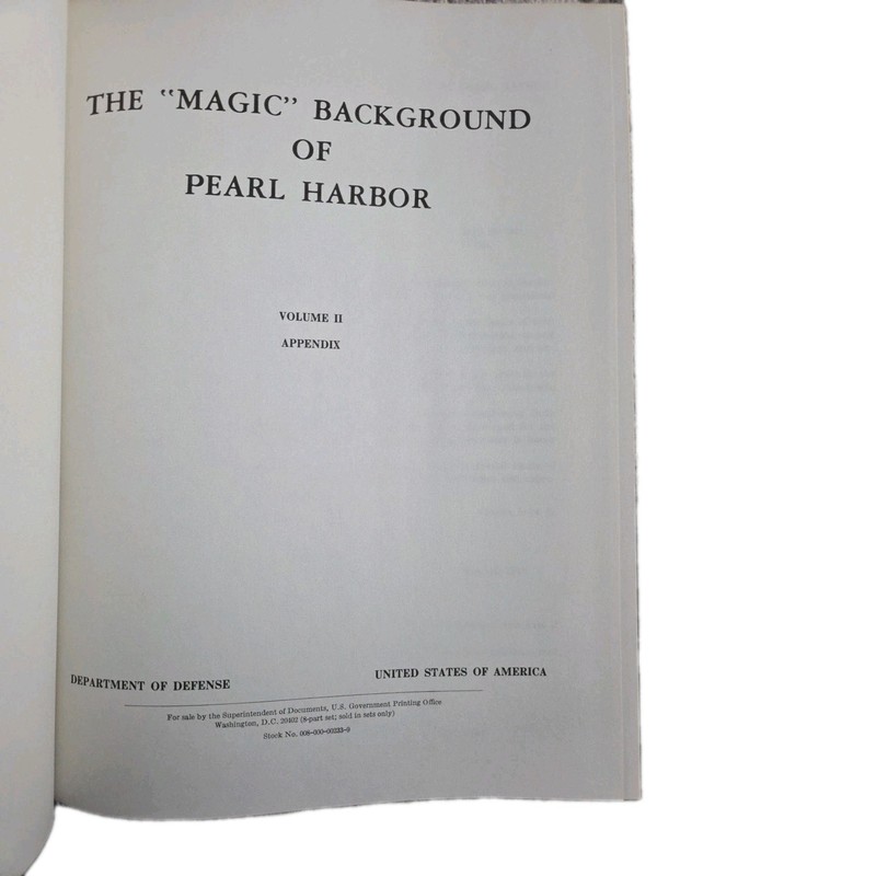 The Magic Background Of Pearl Harbor: Complete Set, 8 Vols., DoD, 1977, HC gallery