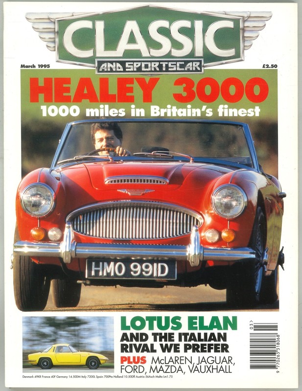UK Classic & Sports Car Magazine: Healey 3000, Lotus Elan, McLaren, March 1995
