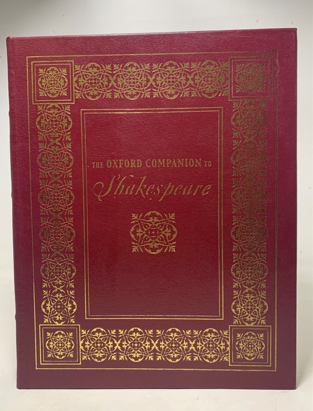 OVERSIZED Leather Easton Press OXFORD COMPANION TO SHAKESPEARE Dobson