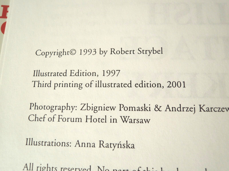 Polish Heritage Cookery Robert + Maria Strybe Hardcover Dust Jacket 875 pp. 2001 gallery