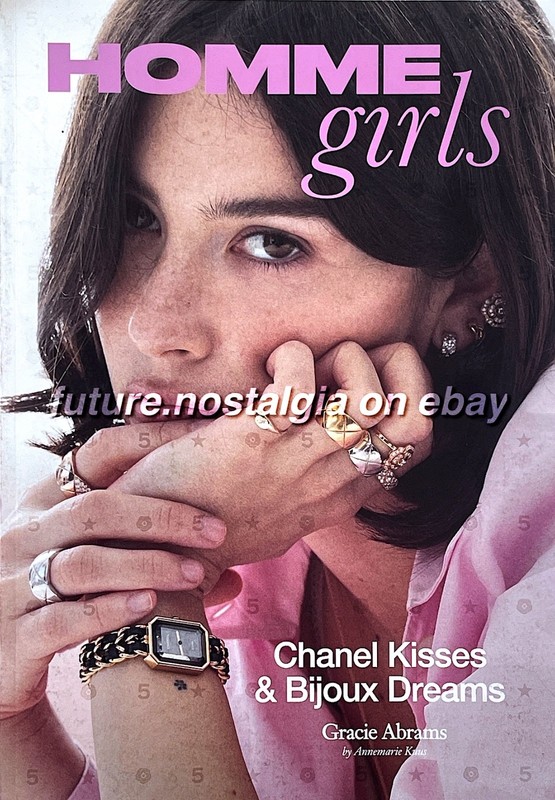 GRACIE ABRAMS Chanel -Zine HOMME GIRLS magazine 2025 Embossed Cover ✅ Poster ✅