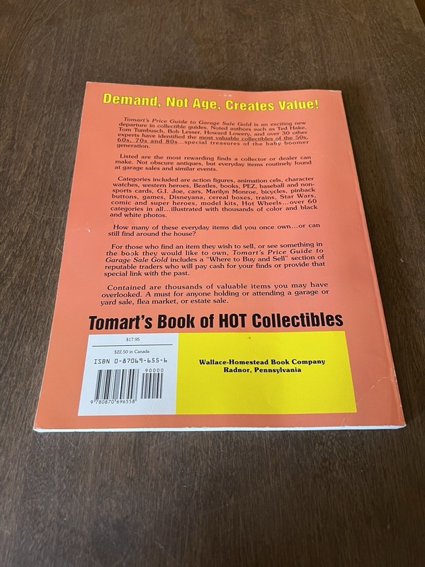 Tomart's Price Guide to Garage Sale Gold 1992 Trade Paperback Bob Welbaum gallery