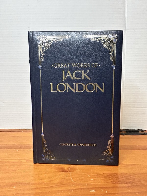 Great WORKS OF JACK LONDON, HC Leather, 1987 Chatham River Press Vintage