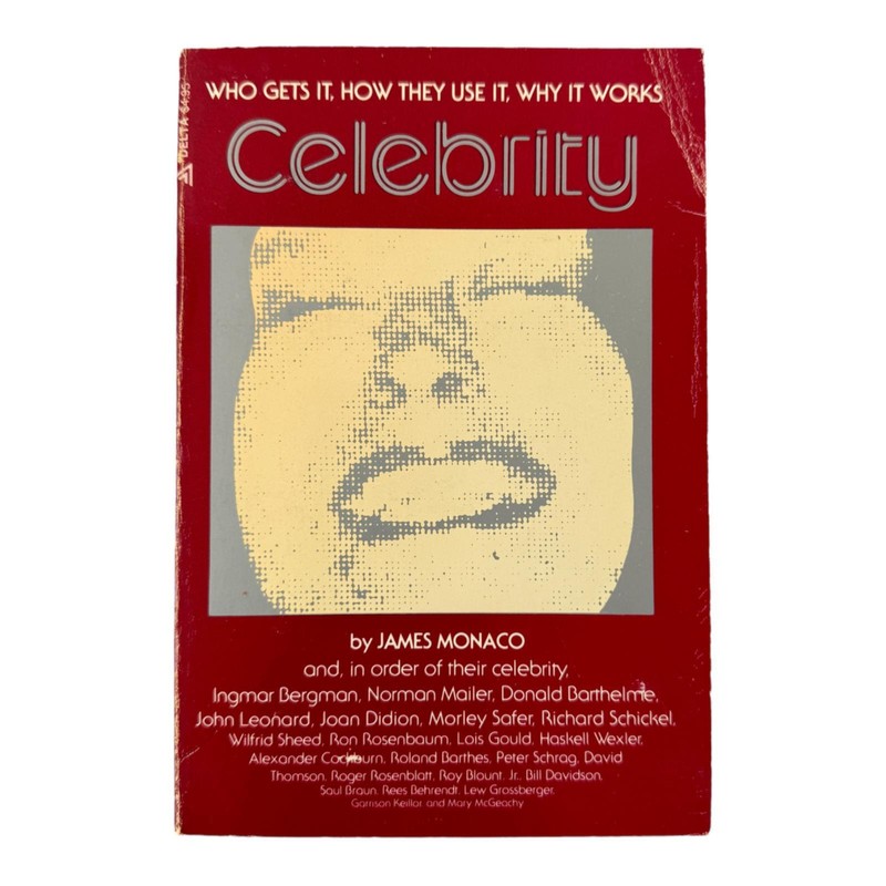 Celebrity – James Monaco (1978) Paperback 1st Print