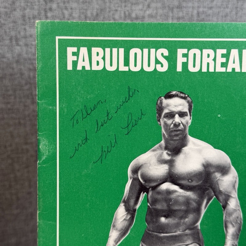 Rare Signed Bill Pearl Fabulous Forearms Autographed Bodybuilding Booklet Book gallery