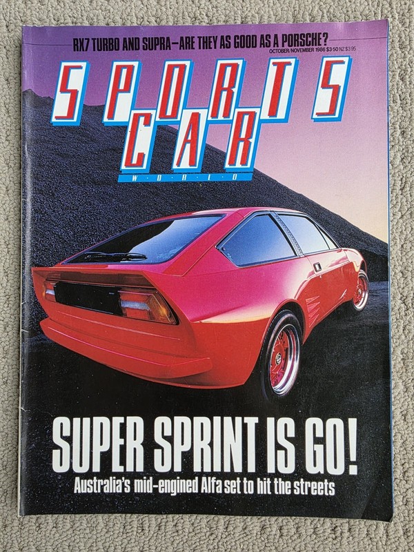Australian Sports Car World Magazine Oct/Nov 1986 Giocattolo RX7 Supra 944 635