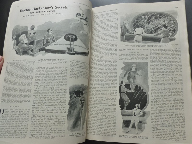 Hugo Gernsback [Editor] – SCIENCE AND INVENTION August 1925 – Ray Cummings gallery