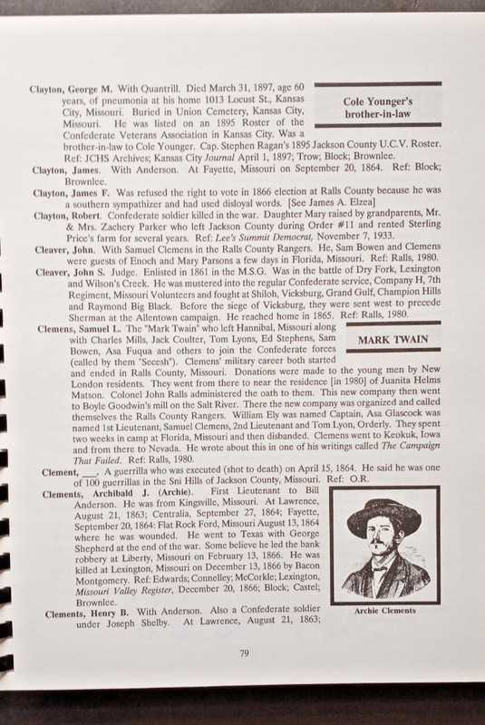 Branded as Rebels, Eakin & Hale, 1995, 2nd Printing with corrections, Missouri gallery