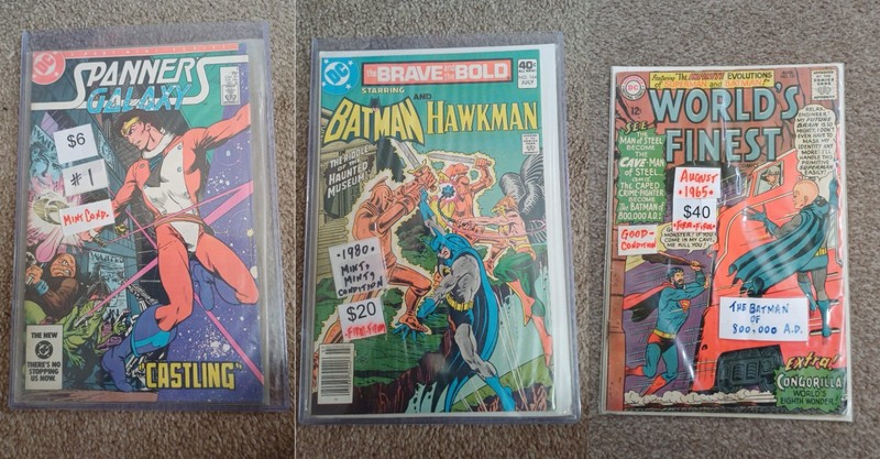 3x Vintage Comic Books – 1980’s Batman Marvel DC Spiderman Pokemon issue book US