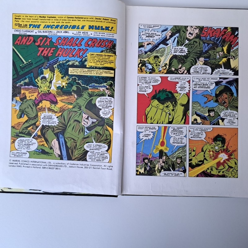 MARVEL COMICS 1983 THE INCREDIBLE HULK UK BRITISH ANNUAL HARDCOVER STAN LEE gallery