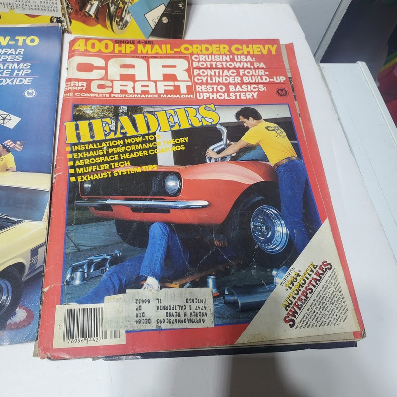 Lot of 5 Car Craft Magazines 1984-1986 Classic Car Hot Rod Performance gallery